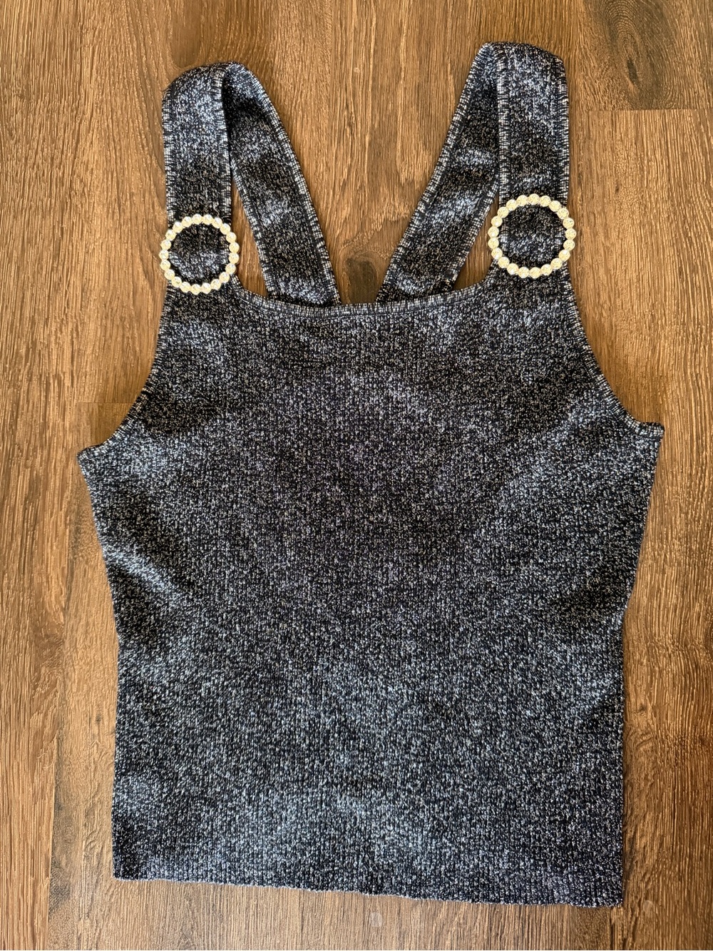 Bar III Women’s Pewter Tank Top w/ Faux Diamond Accent Sz. XXL